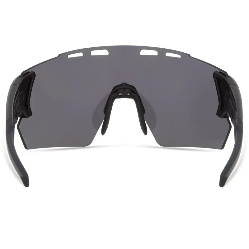 Madison Stealth Silver Mirror Lens Sunglasses in Black