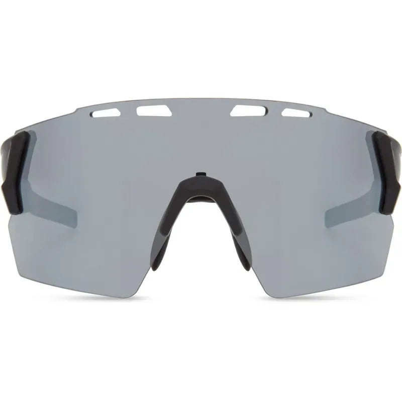 Madison Stealth Silver Mirror Lens Sunglasses in Black