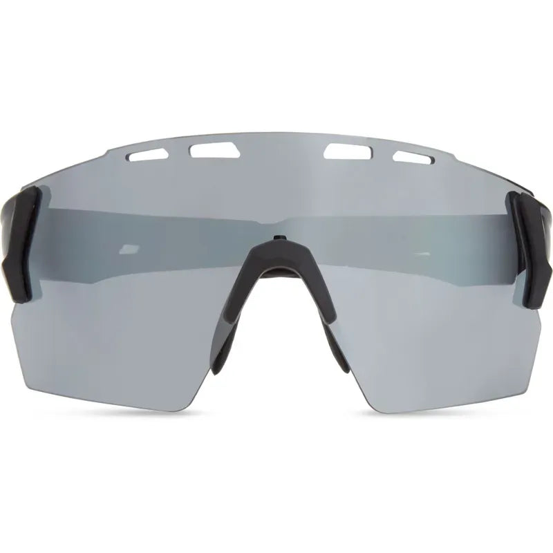 Madison Stealth Silver Mirror Lens Sunglasses in Black