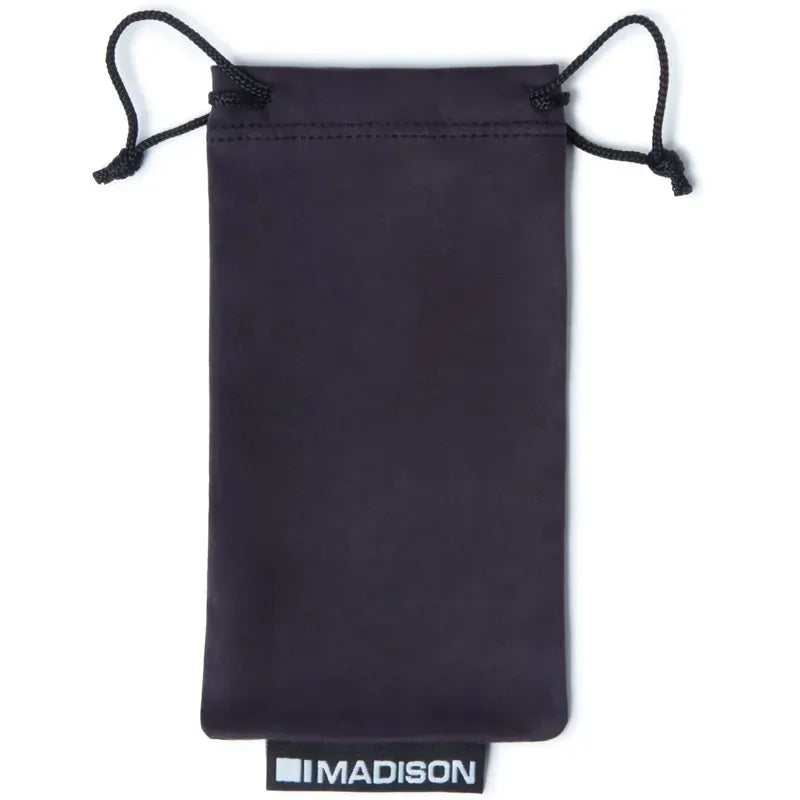 Madison Stealth Silver Mirror Lens Sunglasses in Black