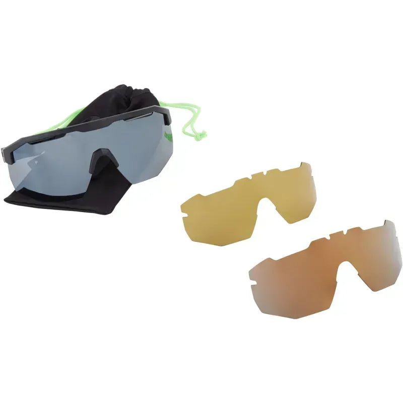 Madison Eyewear Crypto Crystal Gloss Sunglasses 3-pack in White