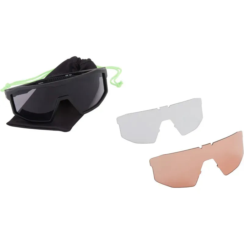 Madison Eyewear Enigma Crystal Photochromic Sunglasses in Gloss Smoke